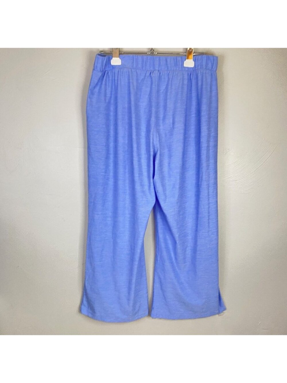 Duluth Armachillo Wide Leg Cropped Capri Lounge Pajama Pants Blue Cool Stretchy - Picture 9 of 9